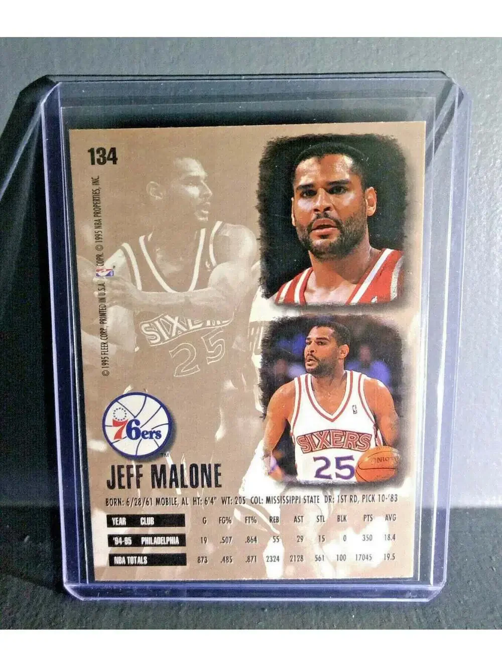 1995-96 Jeff Malone Fleer Ultra #134 Basketball Card